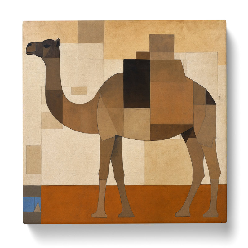Camel Suprematism No.2 - Print, 50cm H x 50cm W x 3cm D