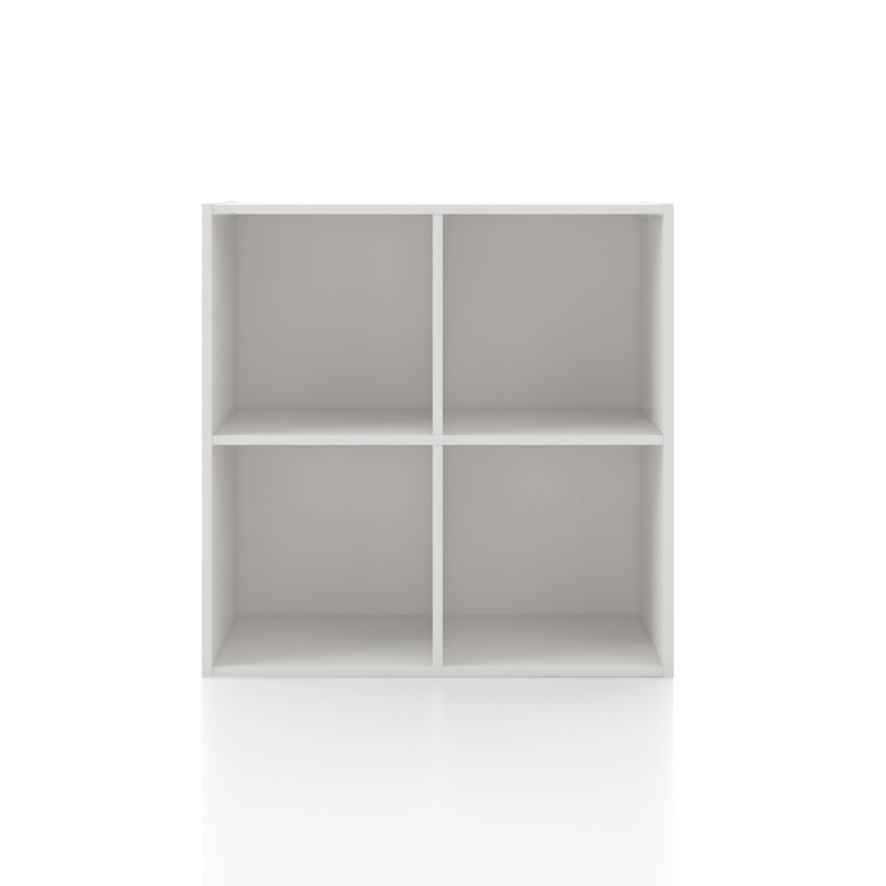 Bibliothèque de rangement Breayla, Blanc, 4 cubes