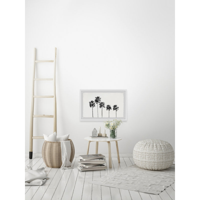 Coconut Palm Tree 1 Piece Single Picture Frame Wall Art, 41cm H x 61cm W x 3.81cm D