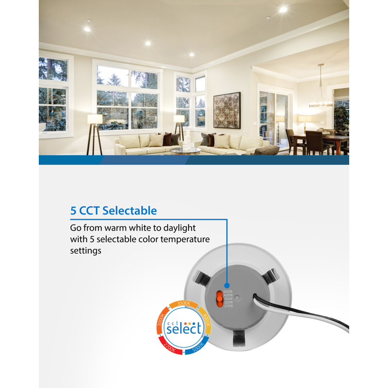 3" White Recessed Selectable LED Downlight