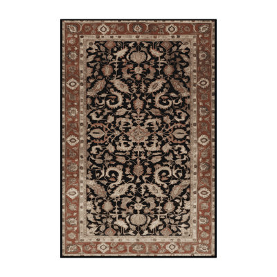 Machine Washable Turkish Brown Area Rug