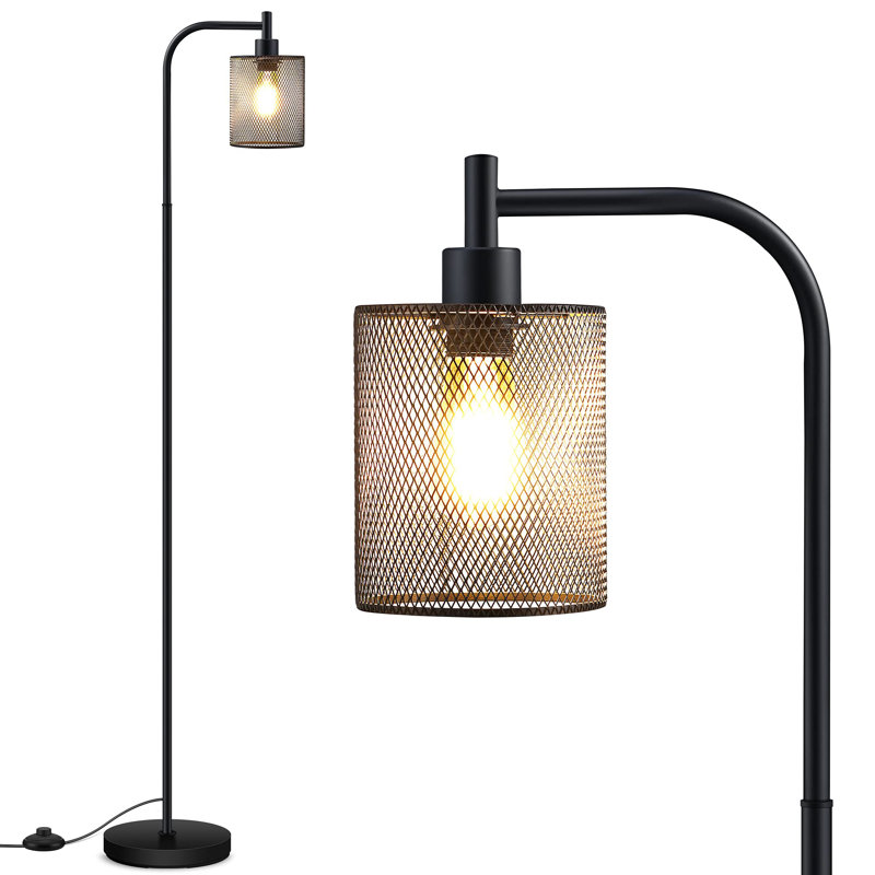 Industrial Floor Lamp, Black