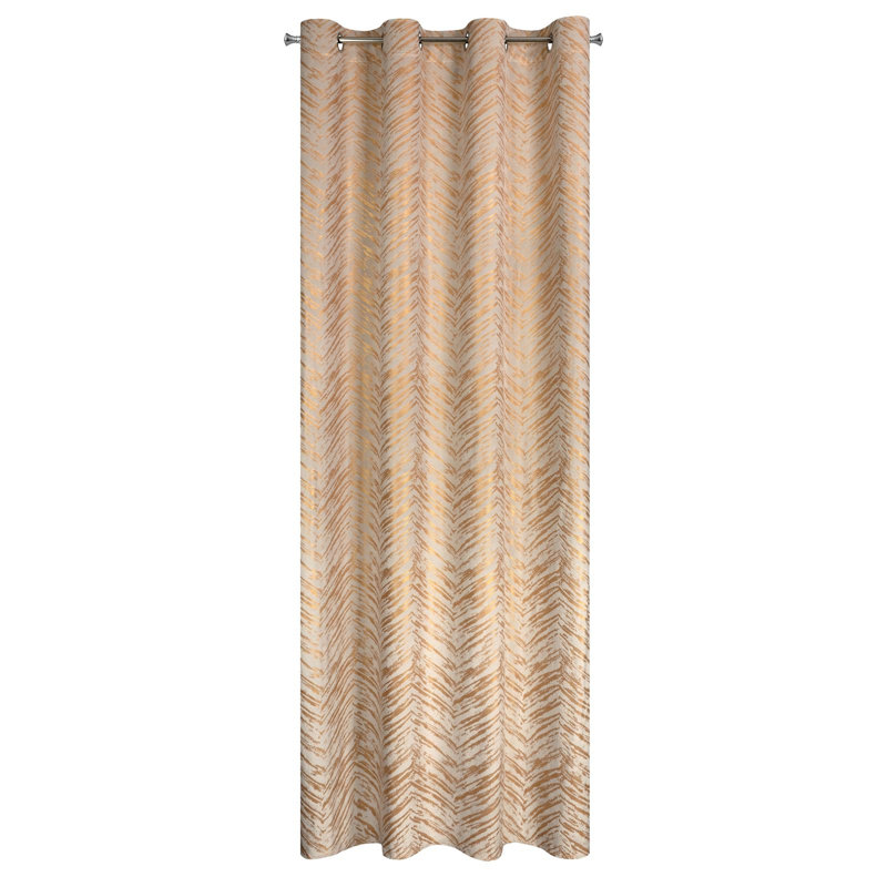 Adelya Blackout Curtains Single Panel, Cream