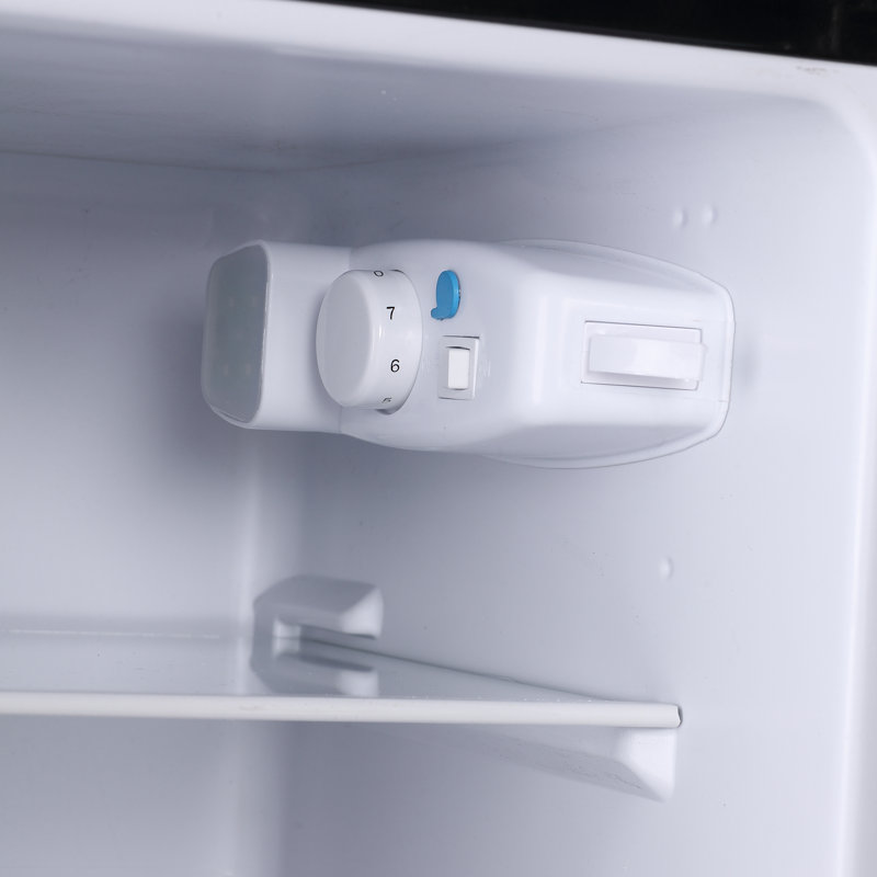 Petit réfrigérateur 3,5 pi³ à deux portes avec congélateur et 7 tablettes réglables amovibles pour thermostat