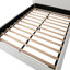 Lit plateforme entièrement recouvert de tissu bouclé, cadre de lit capitonné incurvé avec lattes en bois, blanc-1851528411-1851528405