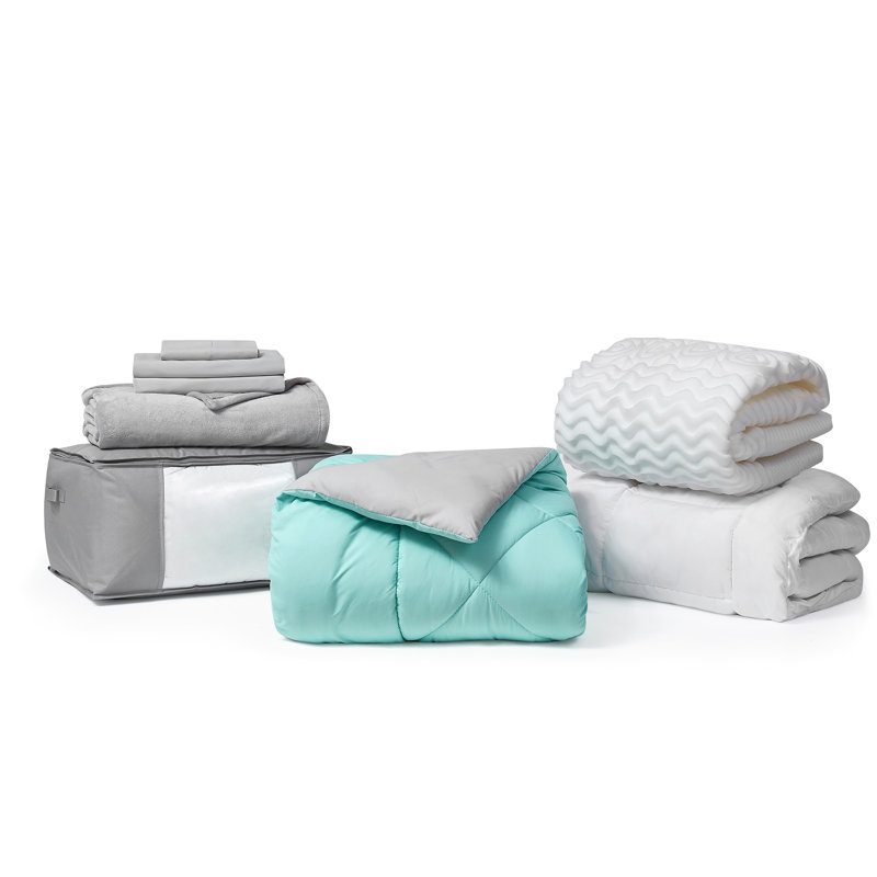 Ensemble de dortoir simple TG, Vert/gris