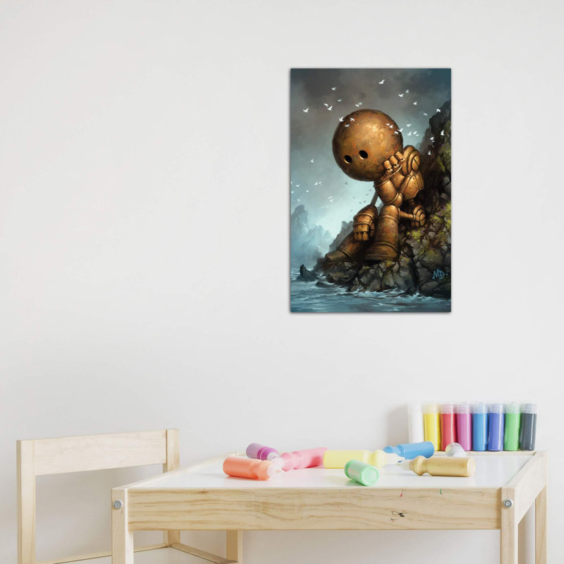 Décoration murale pour enfants Introversion, Toile tendue, H 12 po x l 8 po x P 0,75 po
