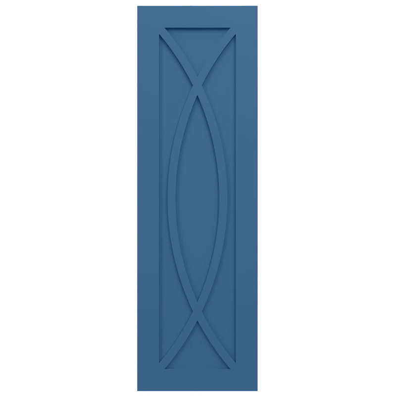 Volets de style moderne EnduraCore Composite Rosa, L 12 po, H 34 po, Bleu séjour