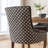 A&a furniture ultra side dining chairs | set of 2 | thickened fabric, solid wood legs | bronze nailhead-497689671-497689528