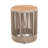 Wood Side Table With Rope For Patio And Yard - Rustic Elegance, 175lbs Support, Quick Assembly Weather Outdoor Furniture, 18.42 Inch Height, Ideal-1722971575-1722971568