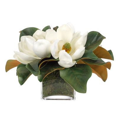 Magnolia Floral Arrangement in Planter