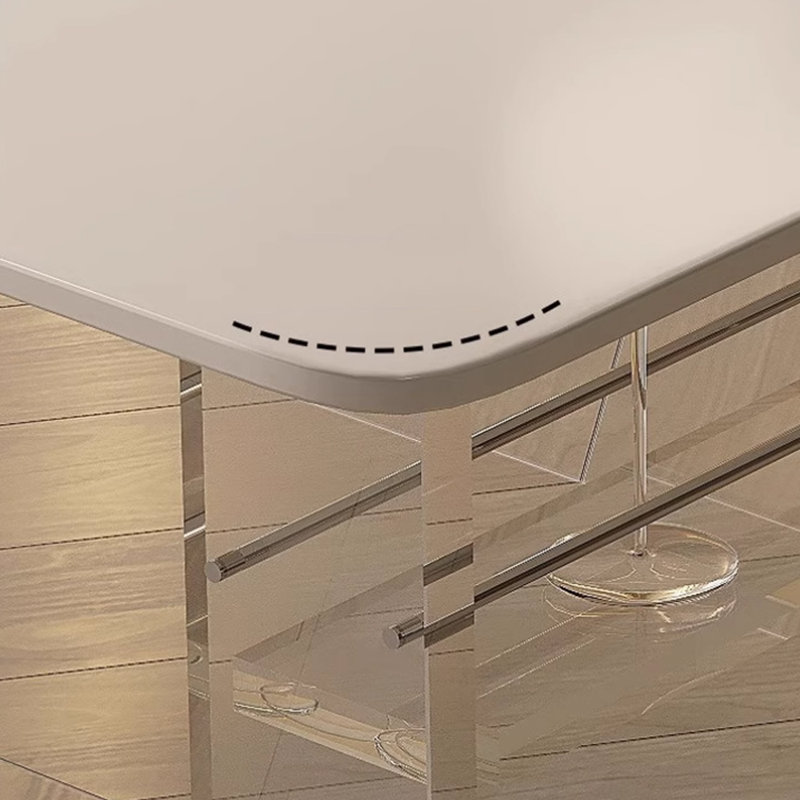 Table de salle à manger rectangulaire, H 29,52 po x L 70,86 po x l 31,49 po, Blanc