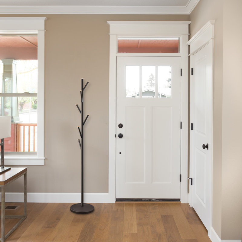 Davontay Aluminum Freestanding Coat Rack, Bronze