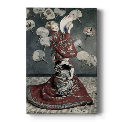 La Japonaise (Camille Monet en costume japonais) -Galerie sur toile tendue par Claude Monet