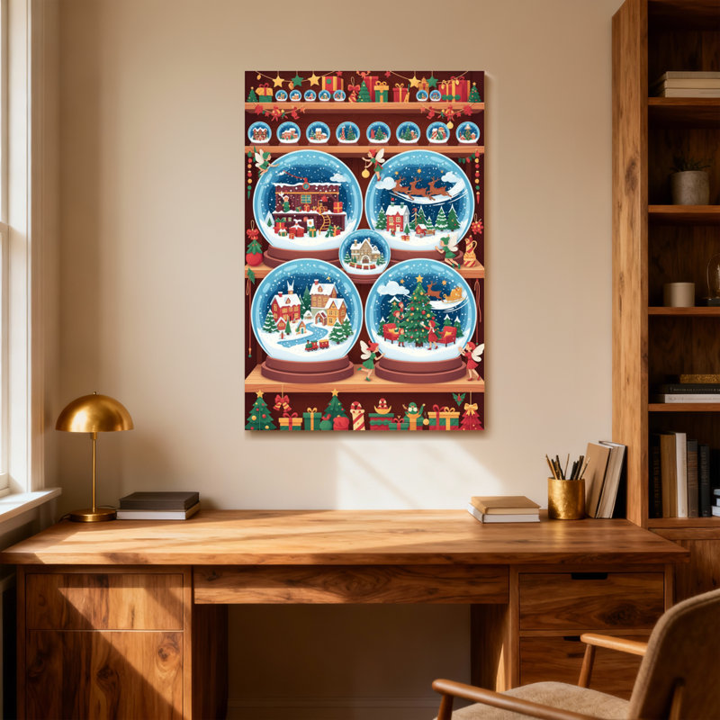 Décoration de scène de Noël, H 36 po x l 24 po