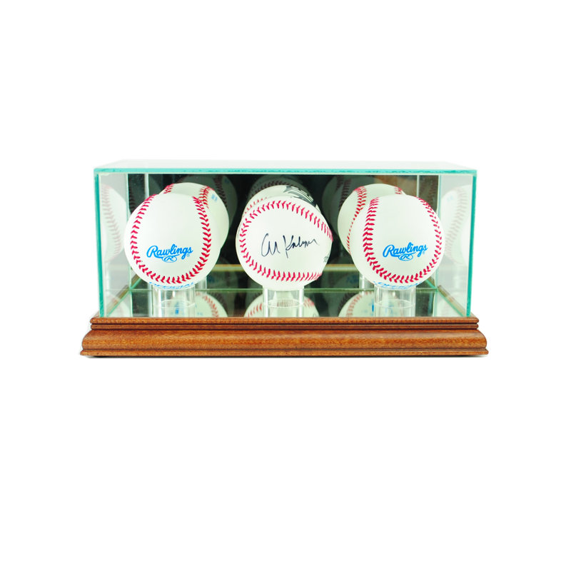 Triple vitrine de baseball, Noyer