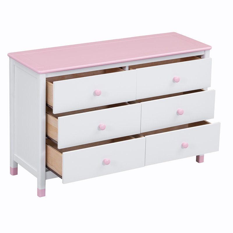 Solid Wood Accent Chest, Pink