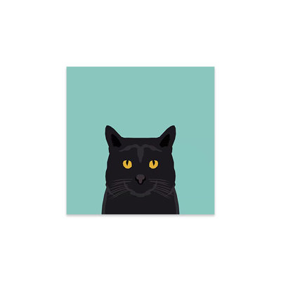 Chat (noir) imprimé sur verre acrylique