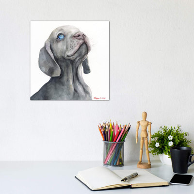 Chiot Weimaraner par George Dyachenko - reproduction d'art
