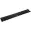 Rampe de protection de câble en caoutchouc de 39,37 po x 5,91 po x 1,22 po à 4 canaux, 1 canal, noir / jaune avec capacité de charge de 18 000 lb / essieu