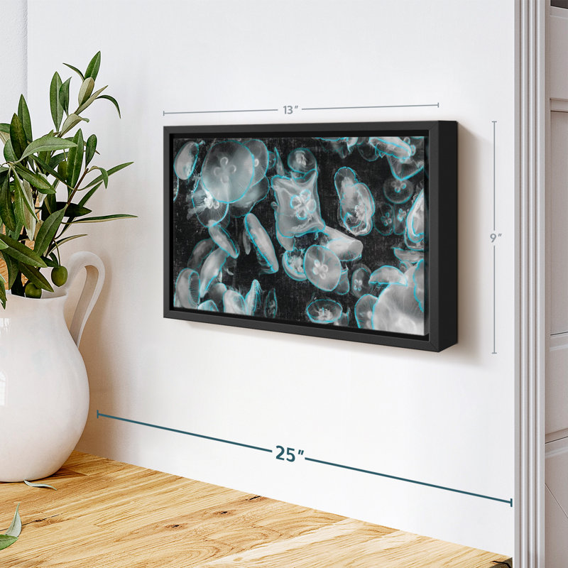 «Jellyfish Pop Wall Art», H 9 po x l 13 po