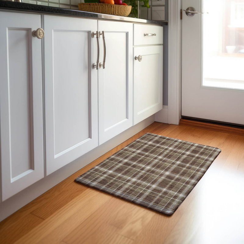 Cerrito Chocolate AMF563 Premium Machine Washable Mat, Rectangle 1 pi 8 po x 2 pi 6 po
