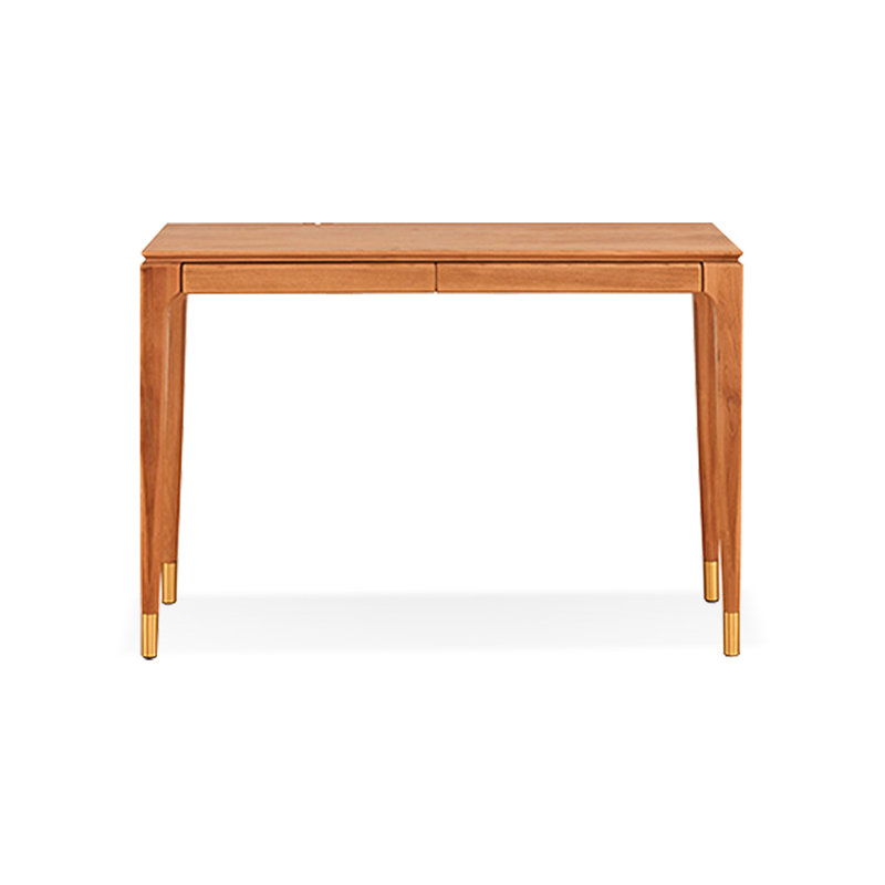 Bureau d'écriture avec tiroirs Cherry, H 29,53 po x l 59,06 po x P 15,75 po, Cerisier