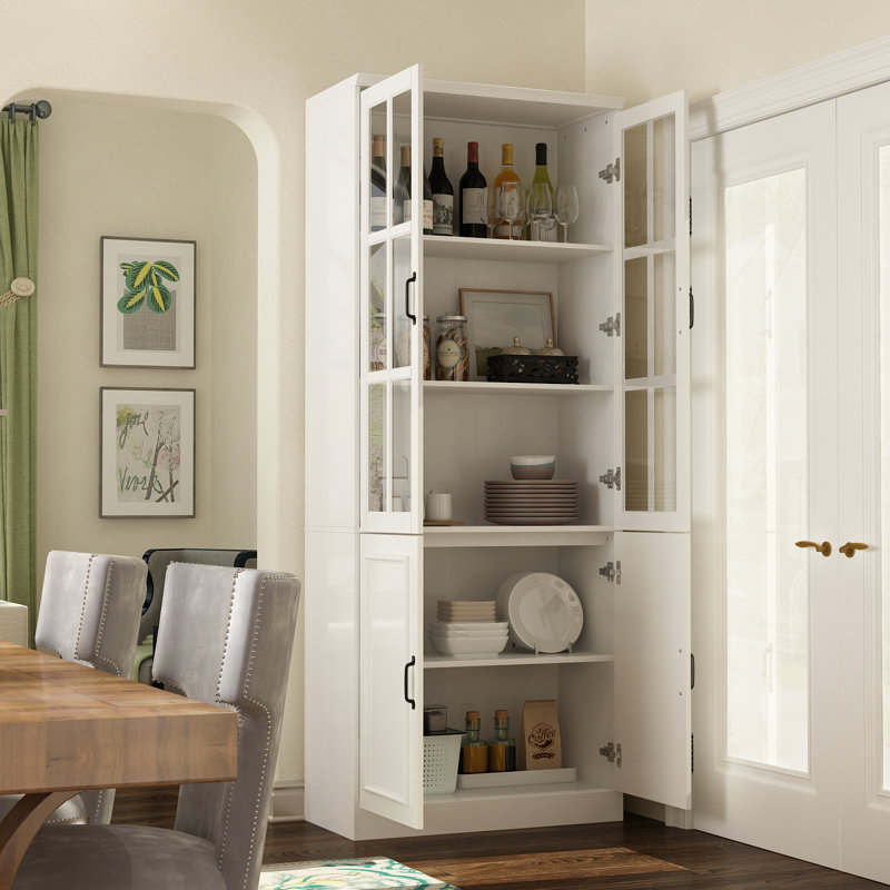 Brienne 31.5'' Wide 5 - Shelf Storage Cabinet
