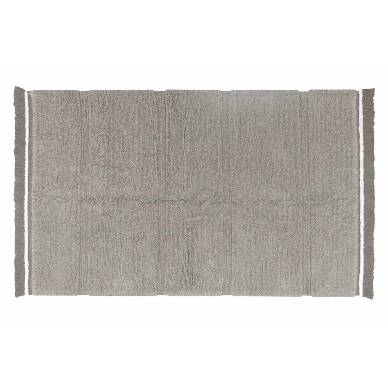 Sheep Of The World Hand Tufted Wool Area Rug in Sheep Gray, Rectangle 4' x 5'7"