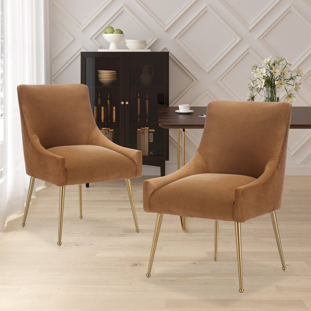 Magallanes Velvet Upholstered Side Chair (Set of 2) Willa Arlo™ Interiors Upholstery