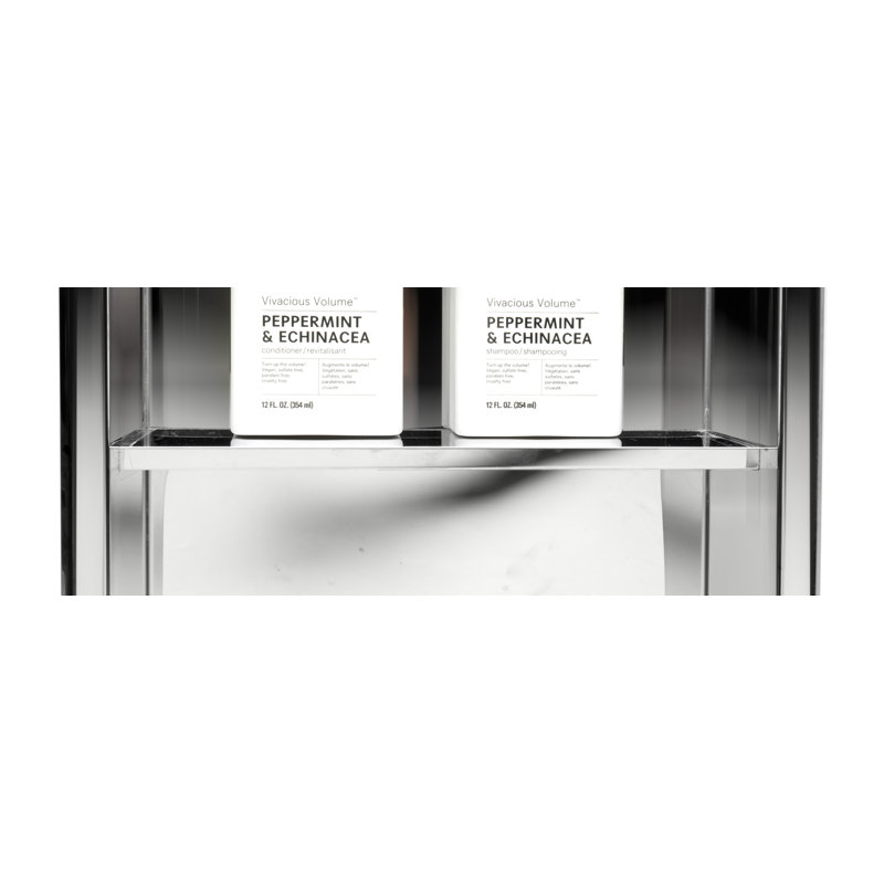 Stainless Steel Double Shower Niche, Polished Stainless Steel
