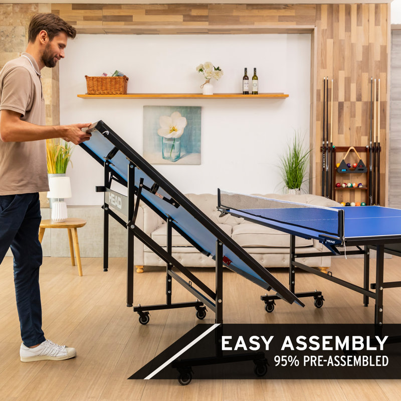 Grand Slam Blue Folding Table Tennis Table with Net