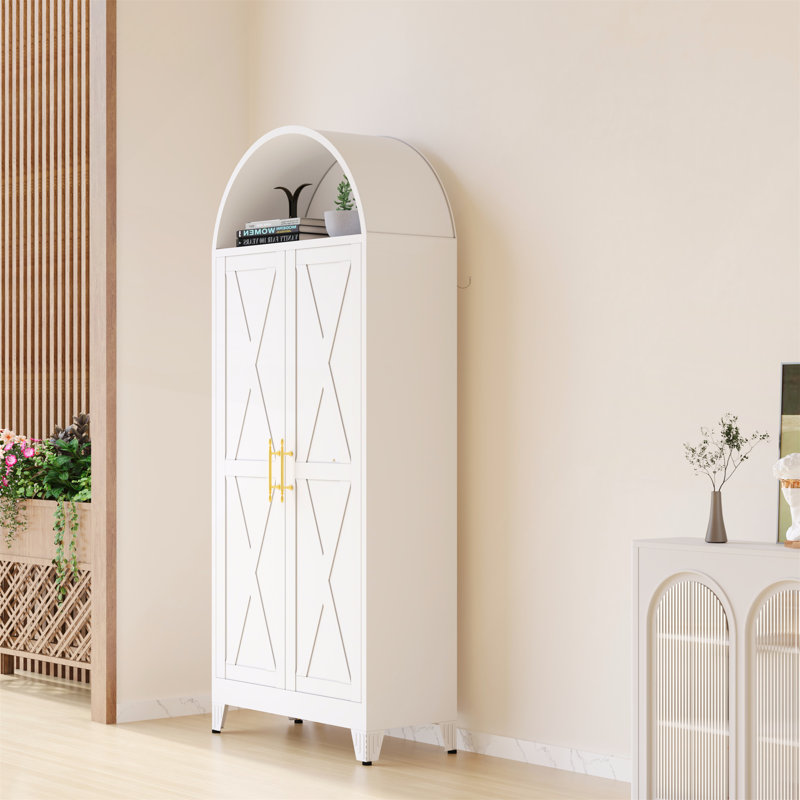 Armoire de rangement Elegant, Blanc