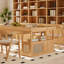 Ash Wood Drawer Storage Large Board Writing Desk-174447807