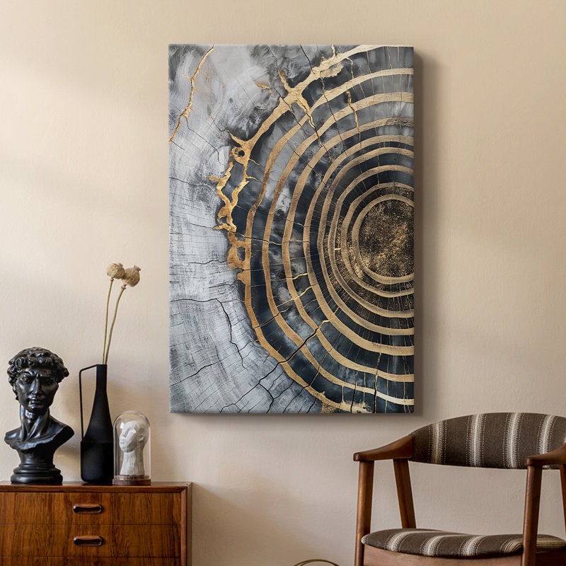 ABSTRACT Series CCLVI -Custom Wrapped Gallery Cavas, 27" H x 18" W