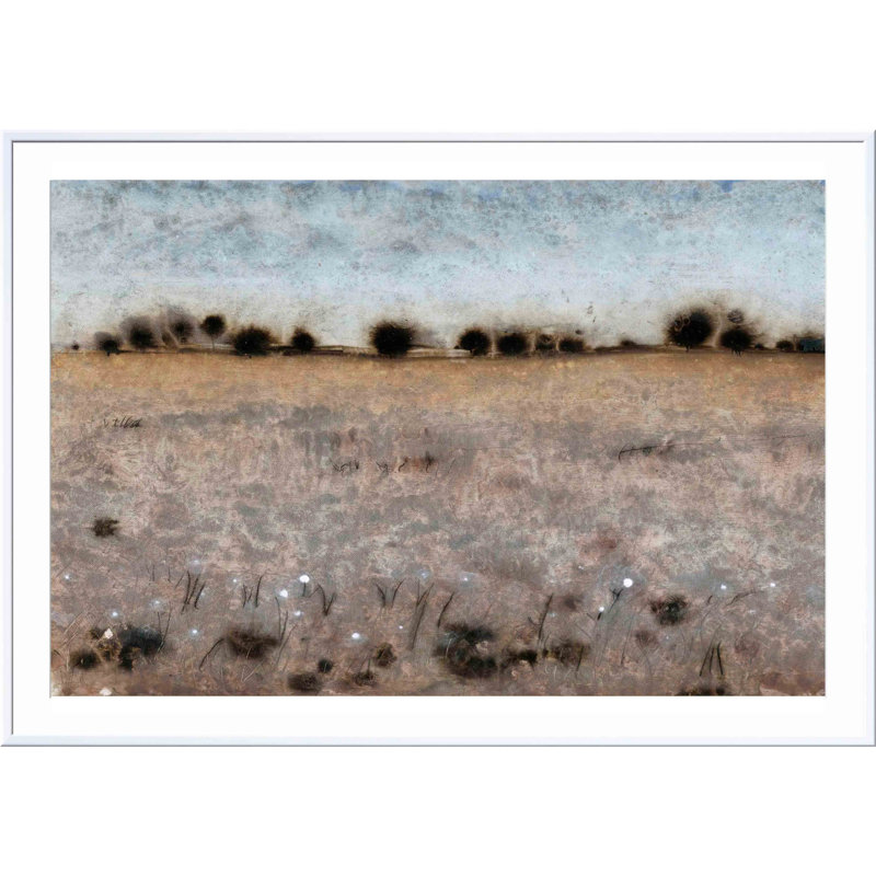 «Late Af après-midi I» par Tim O'Toole - reproduction d'art encadrée, Blanc, H 12 po x l 8 po