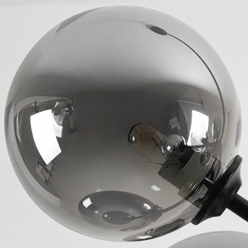 Lustre 8 lumières en verre Spoutnik pour salle à manger