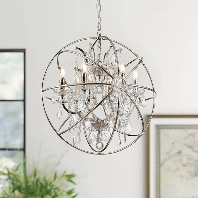 Lustre géométrique à 6 lumières Edelsten