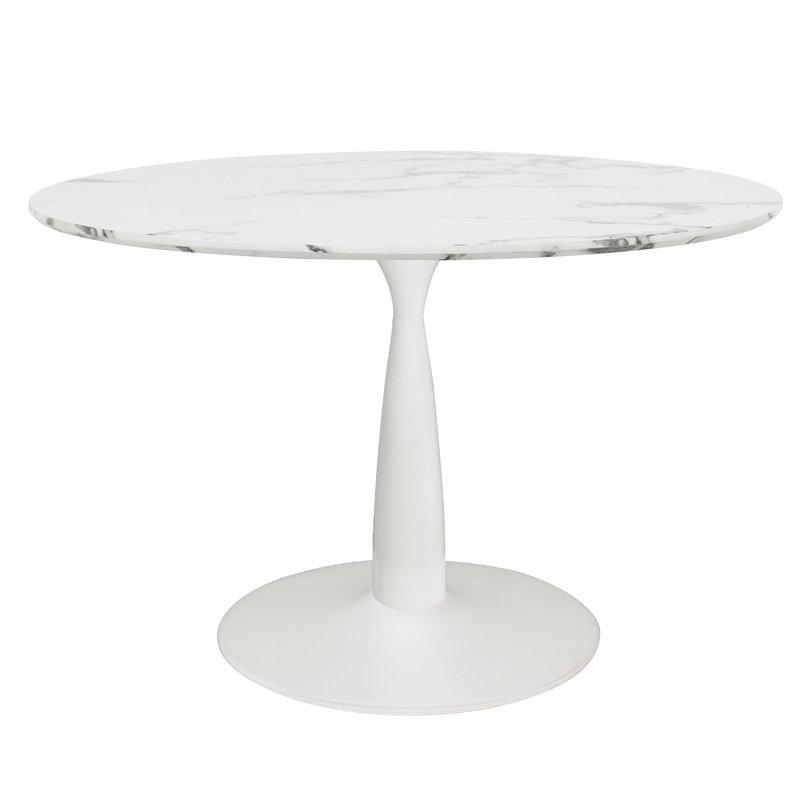 Jablon 40" Round Petite Dining Table, White