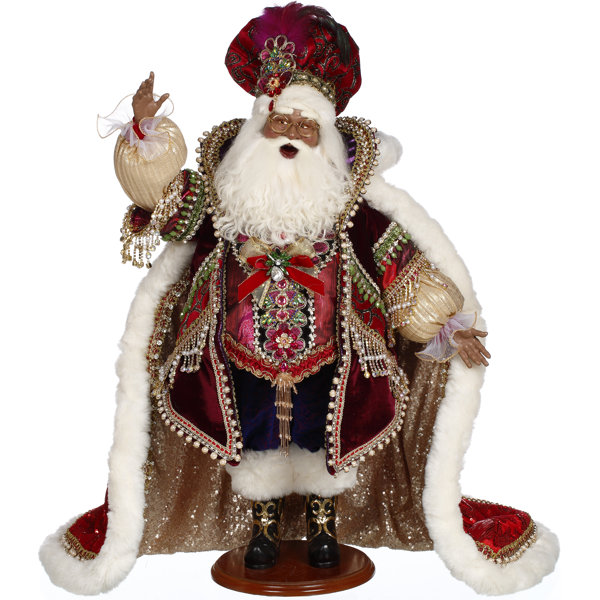 Mark Roberts Christmas African American Jewel Santa Figurine | Perigold