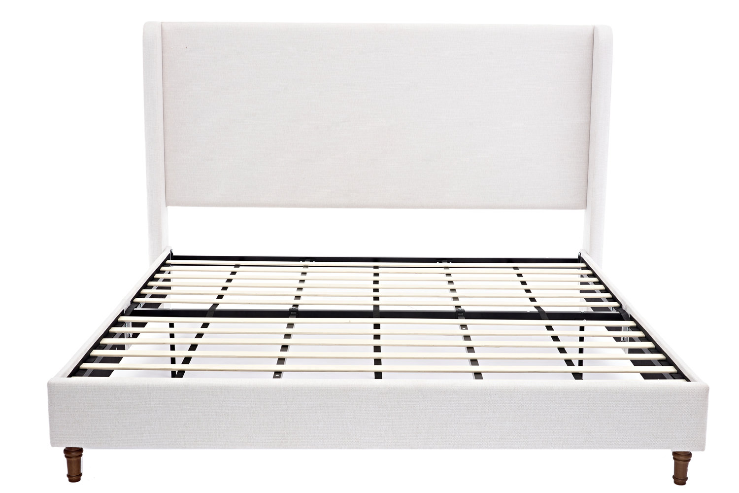 Mozter Upholstered Wingback Platform Bed