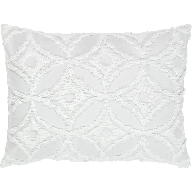Lequire Cotton Pillow Sham, King, White