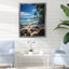 Photo de plage, paradis tropical VI - Nautique et plage, art mural sur toile
