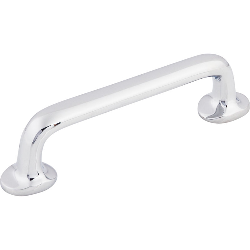 Aspen II Rounded Appliance pull, Polished Chrome, 4" Center to Center