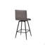 Tabouret de comptoir pivotant en similicuir