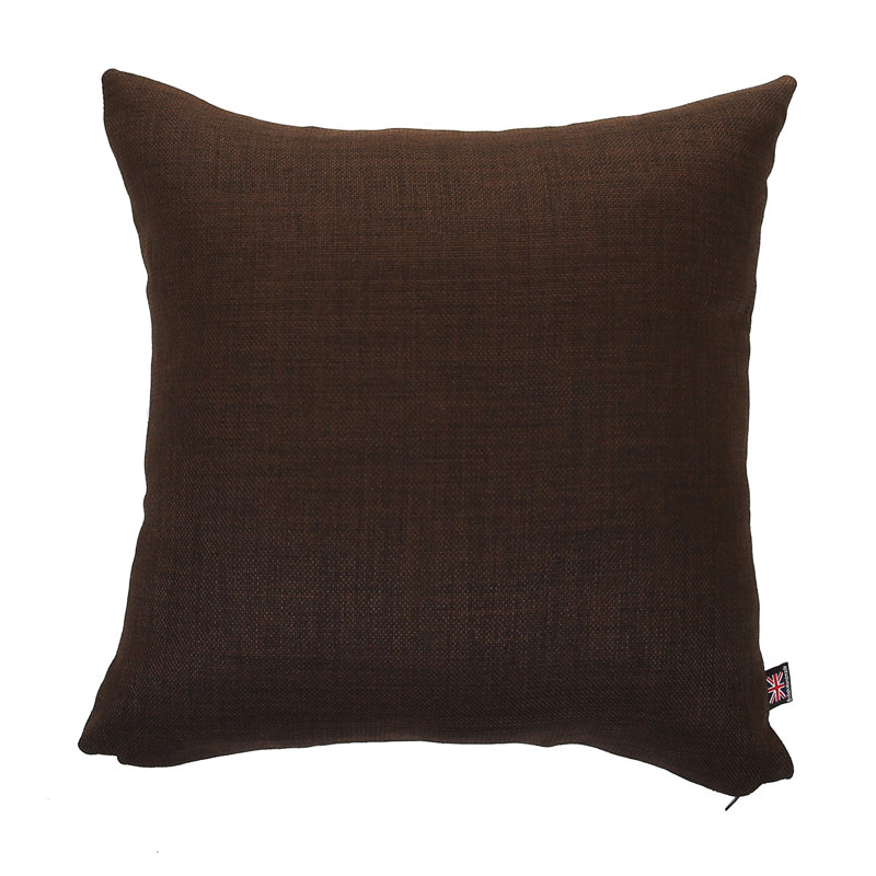 Mitre Square Cushion, 43cm x 43cm, Brown