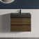 Wall-Mounted Single Bathroom Vanity with Quartz Top with Overflow