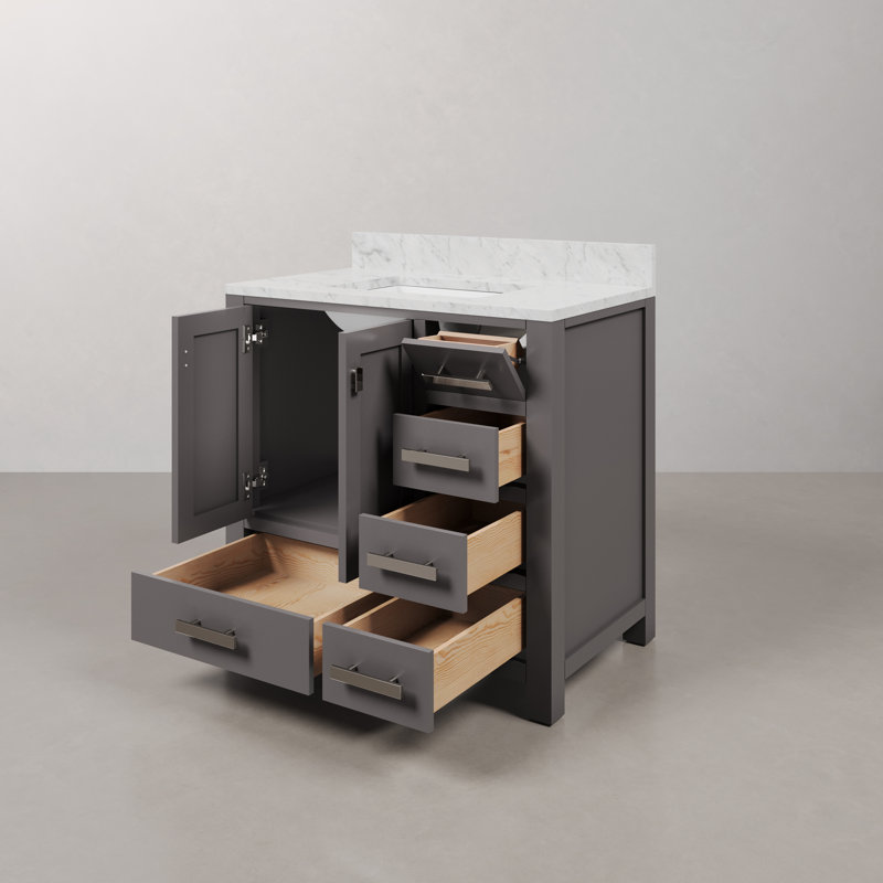 Steve 36'' W Single Vanity, Gray