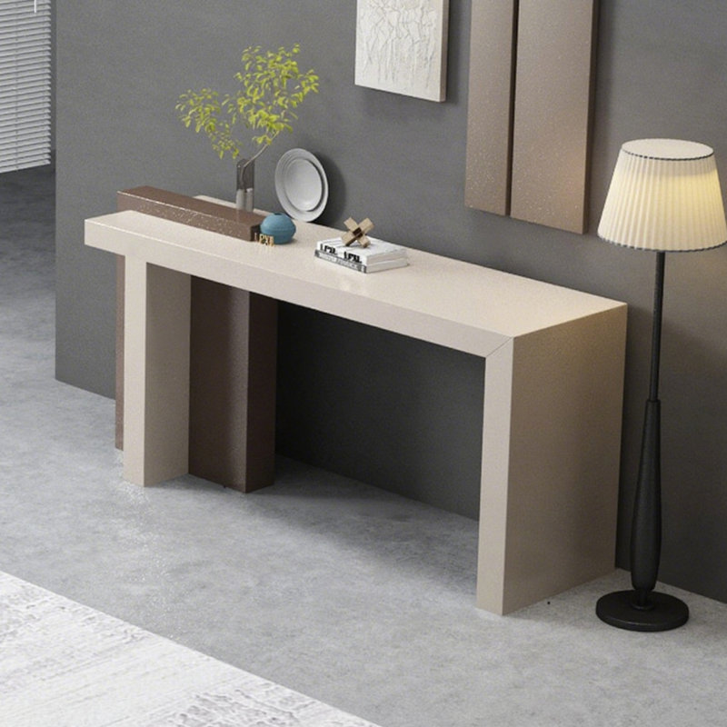 Console Modern Minimalist Art Design, Brun / Beige, H 37,4 po x l 62,99 po x P 15,75 po