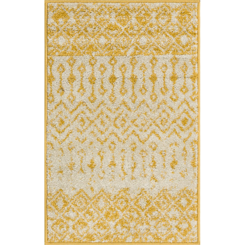 Abstract Indoor Rug, Rectangle 2' x 3'